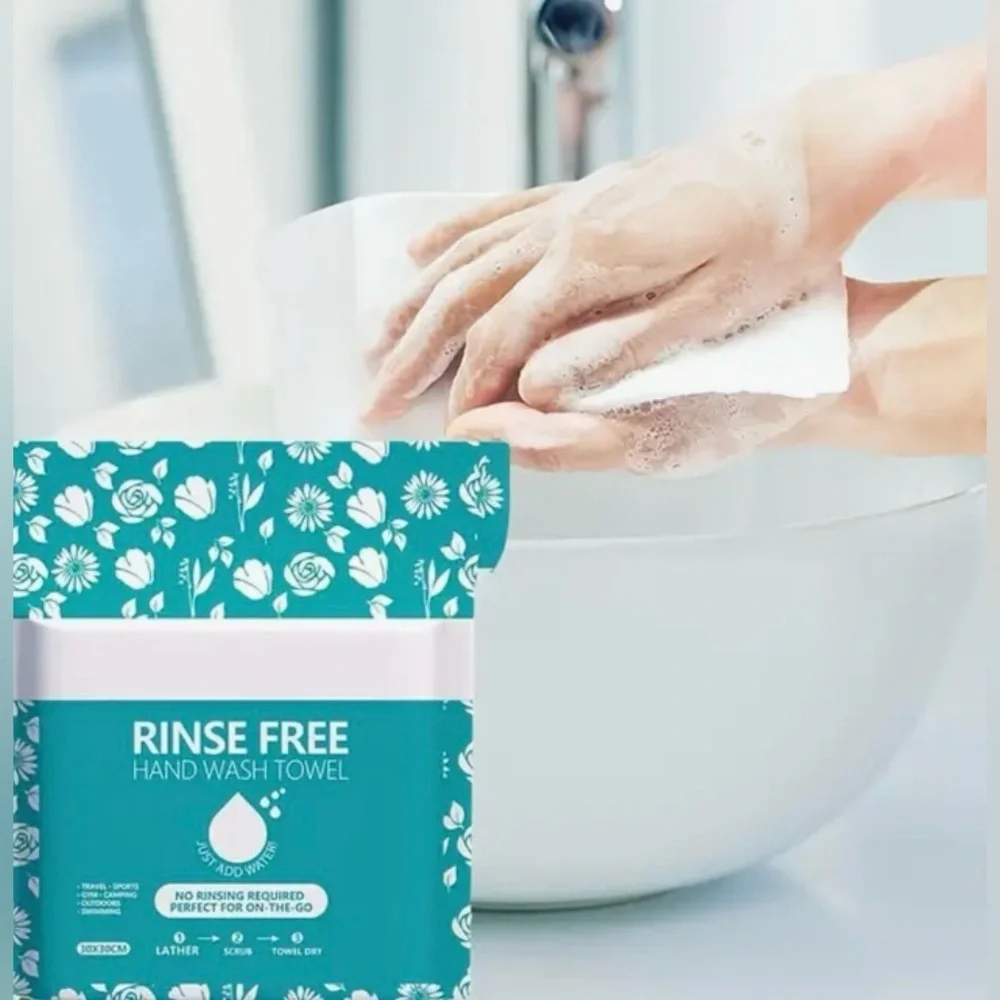Rinse Free Hand Wash Towels Great For Camping Travel Gym Just Add Water